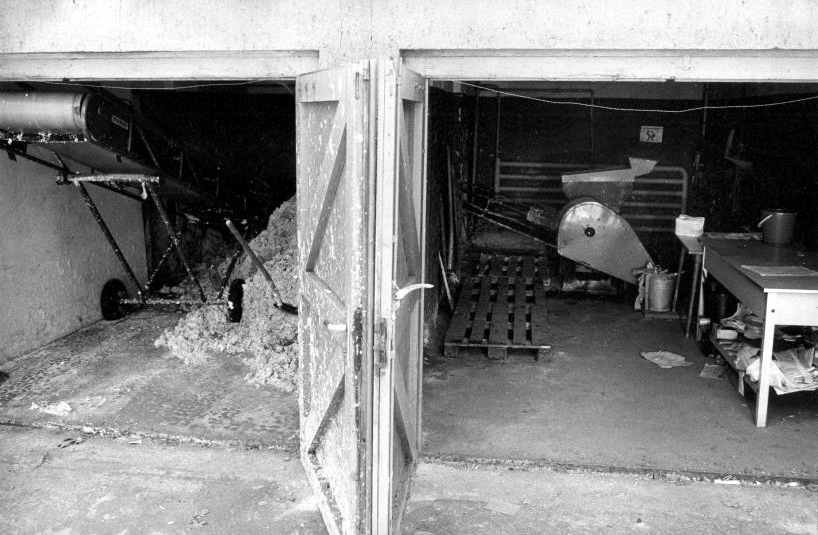 Garagen, in denen die Aktenvernichtung stattfand, Foto: Michael Kurt (GMRE, F.A.14796)